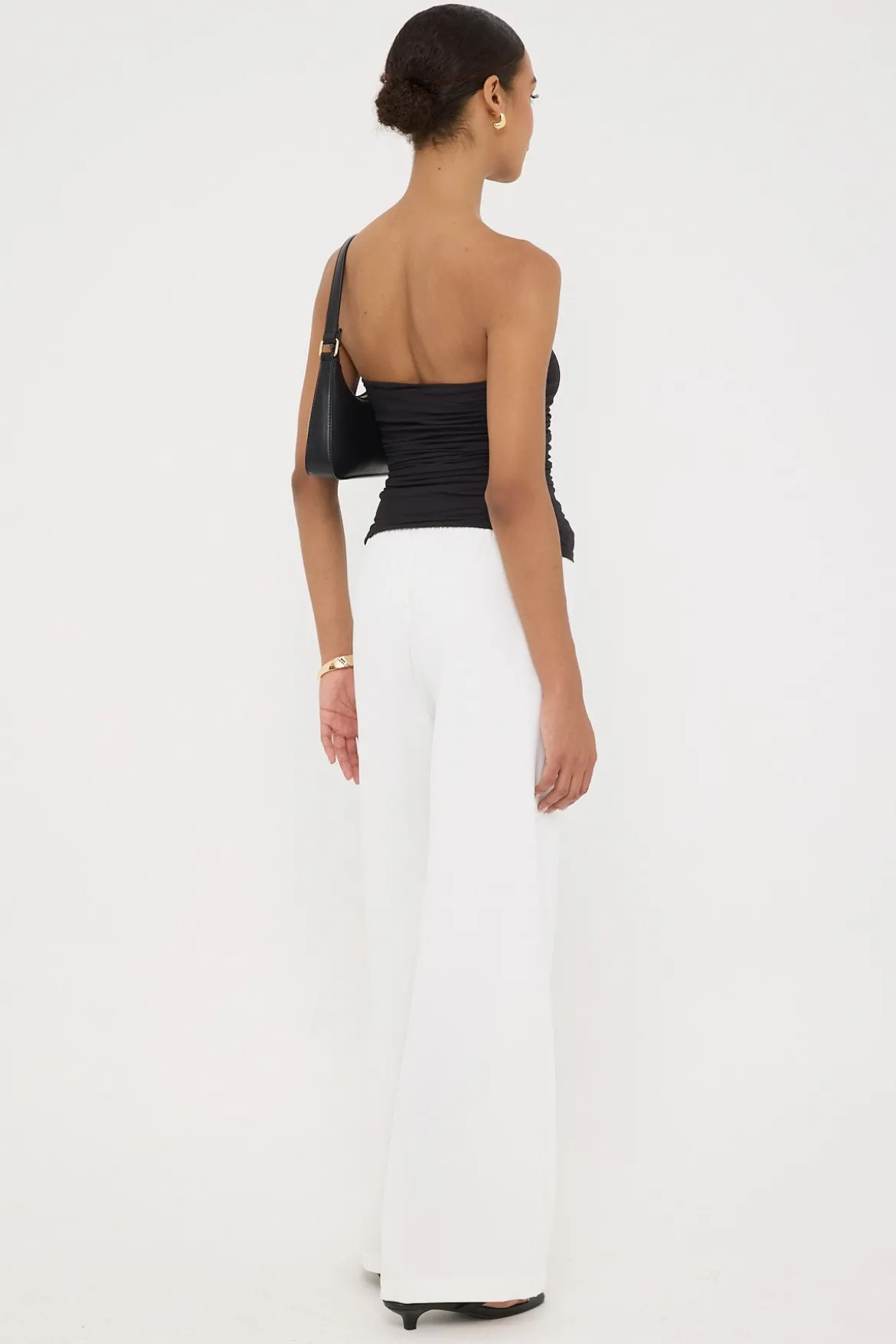 Sami Elasticated Mid Rise Pants Cream