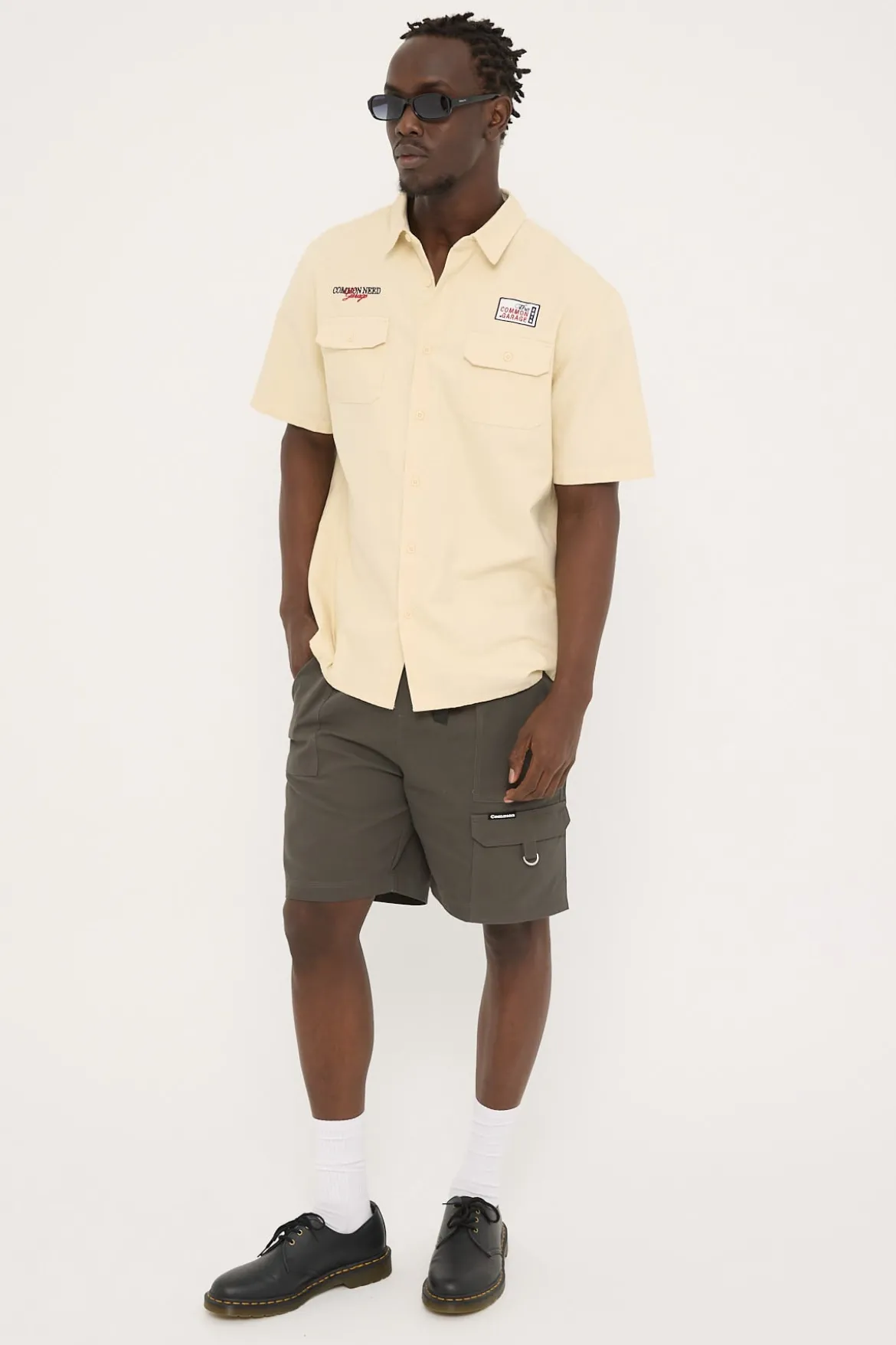 Sanctuary Elastic Waist Cargo Short Charcoal