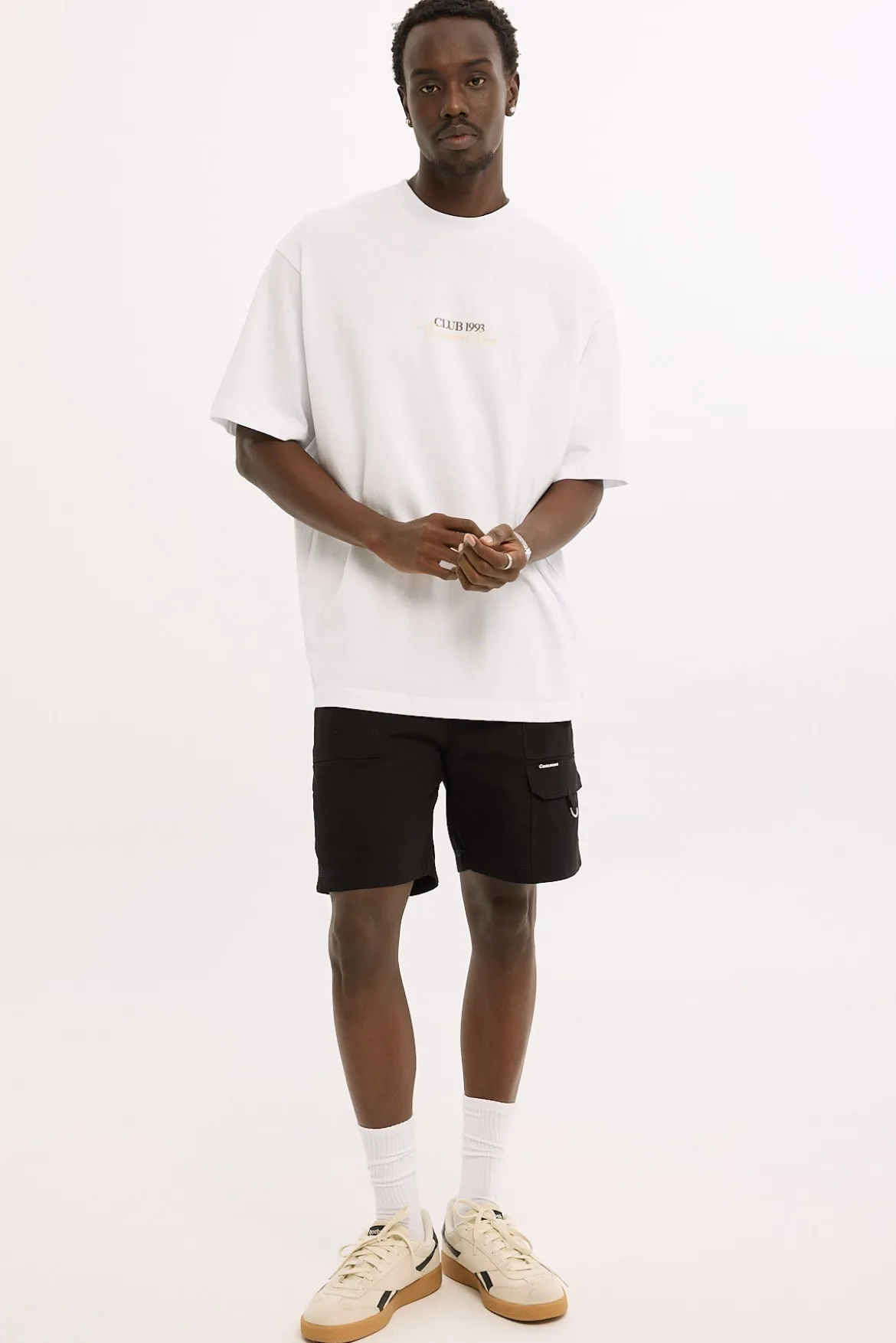 Sanctuary Elastic Waist Cargo Short Black