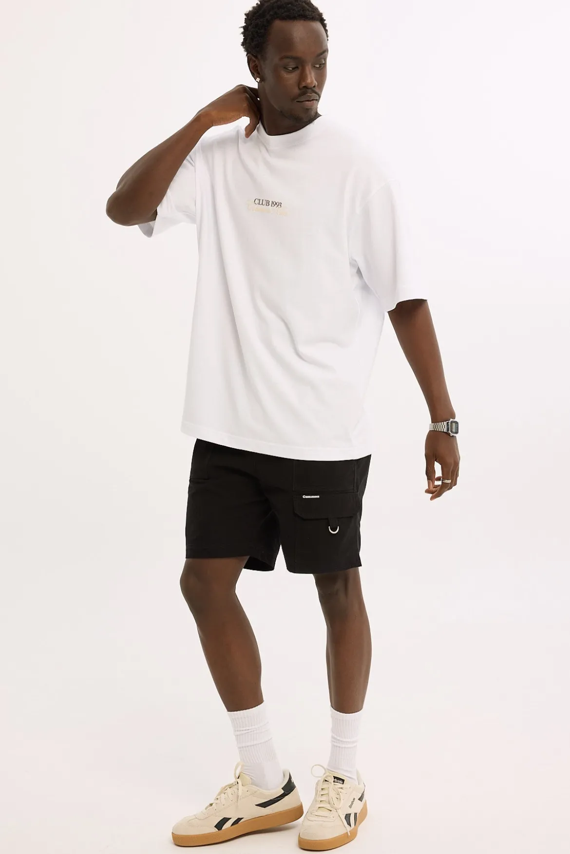 Sanctuary Elastic Waist Cargo Short Black