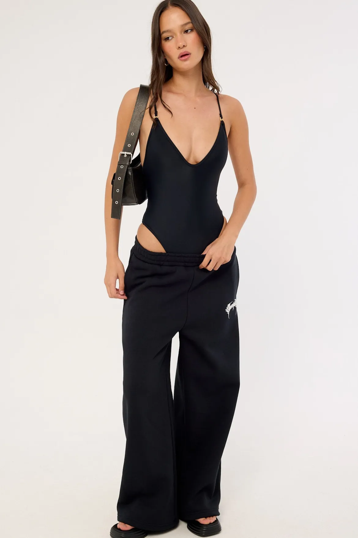 Sanctum Straight Leg Trackpant Black