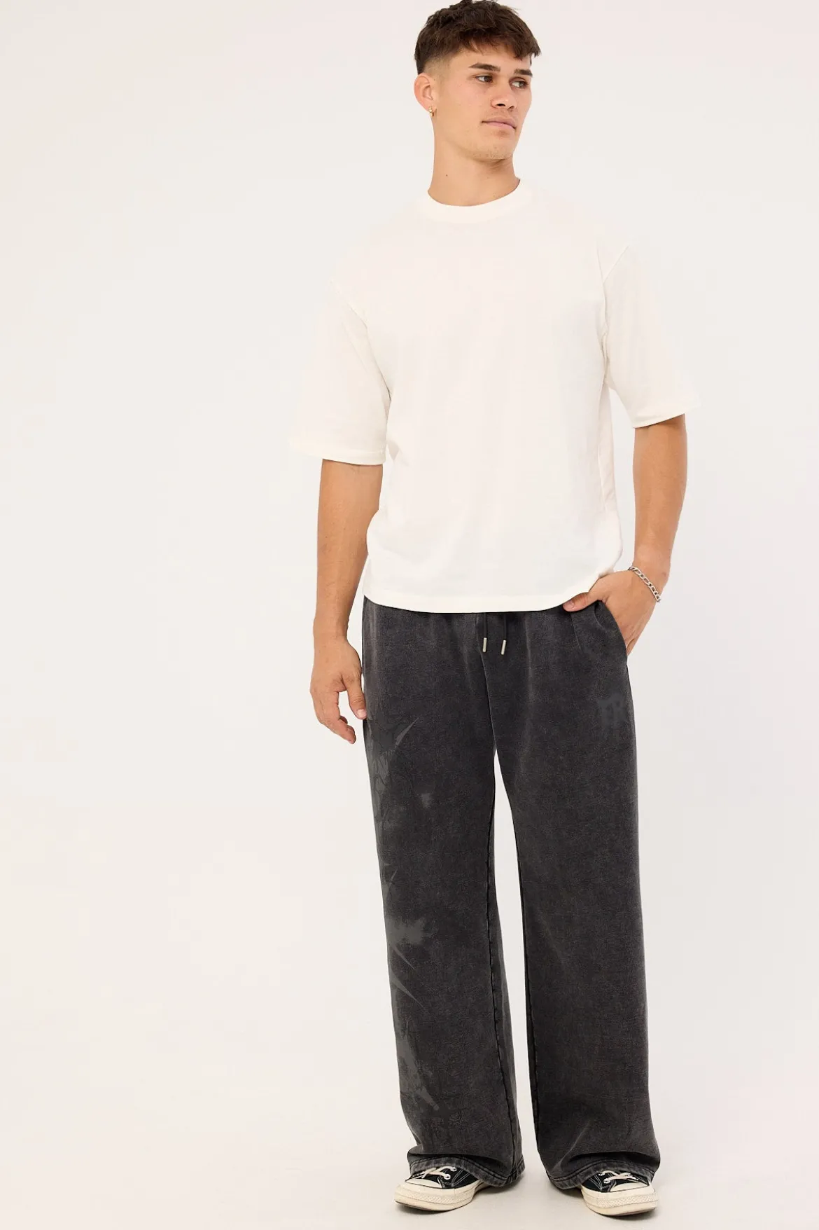 Sandstorm Wide Leg Pant Black Wash