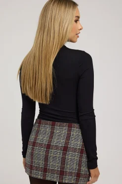 Sangiovese Check Plaid Mini Skirt Plaid Print