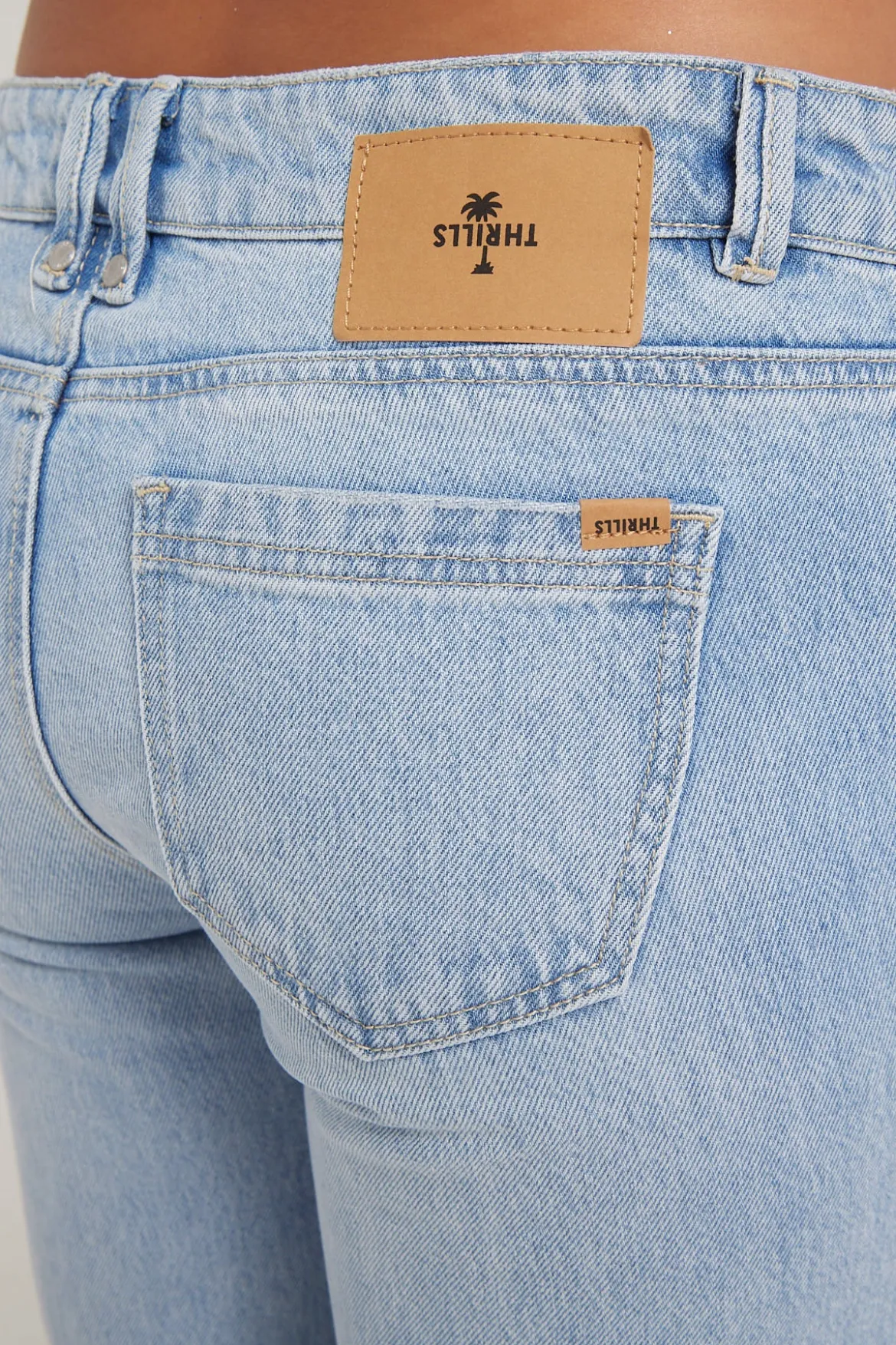 Saskia Low Straight Jean Ash Blue Ash Blue