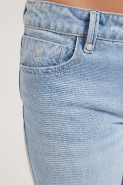 Saskia Low Straight Jean Ash Blue Ash Blue