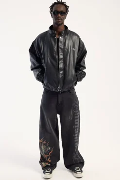 Savage Behemoth Super Baggy Jean Ash Black