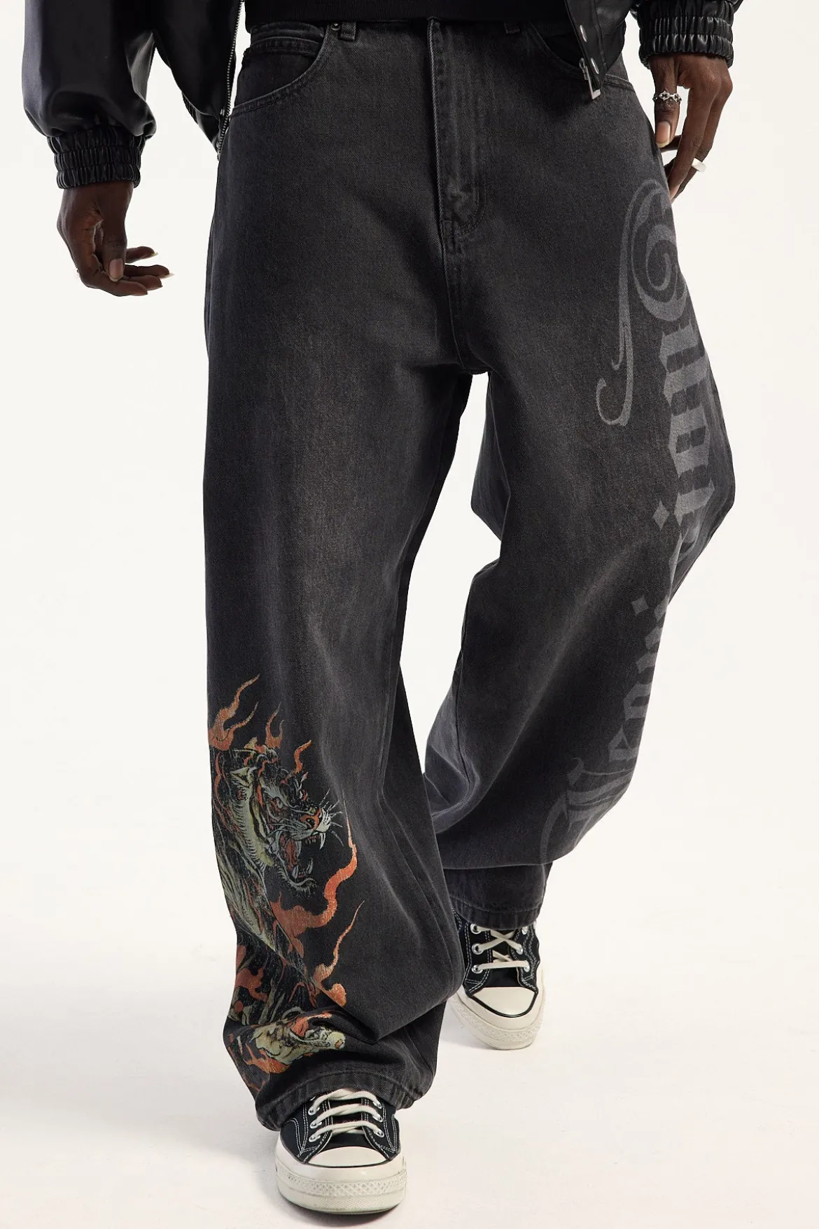 Savage Behemoth Super Baggy Jean Ash Black