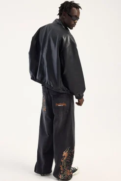 Savage Behemoth Super Baggy Jean Ash Black