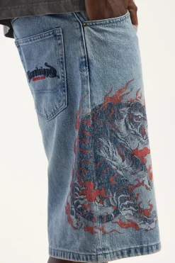 Savage Nexa Baggy Jort Faded Blue
