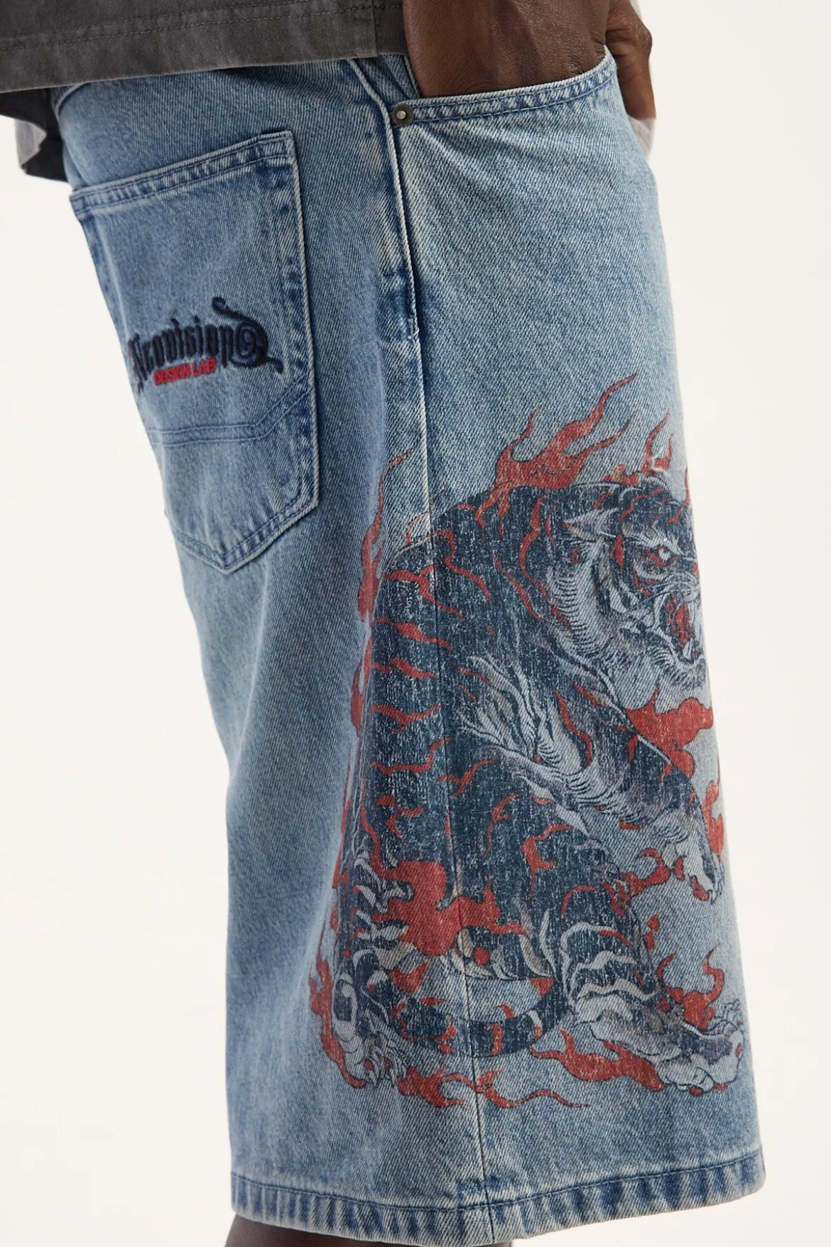 Savage Nexa Baggy Jort Faded Blue
