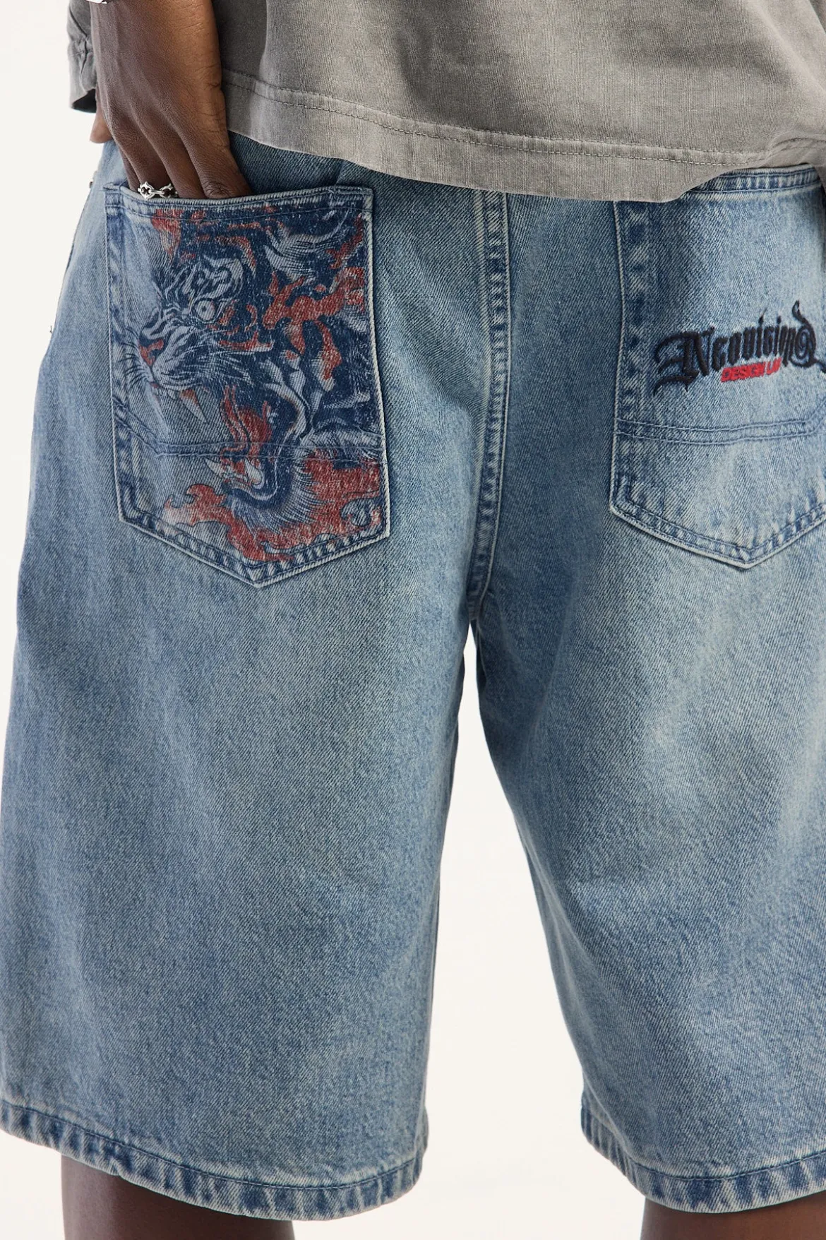 Savage Nexa Baggy Jort Faded Blue