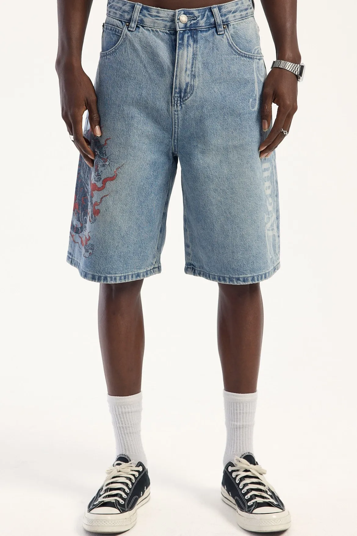 Savage Nexa Baggy Jort Faded Blue