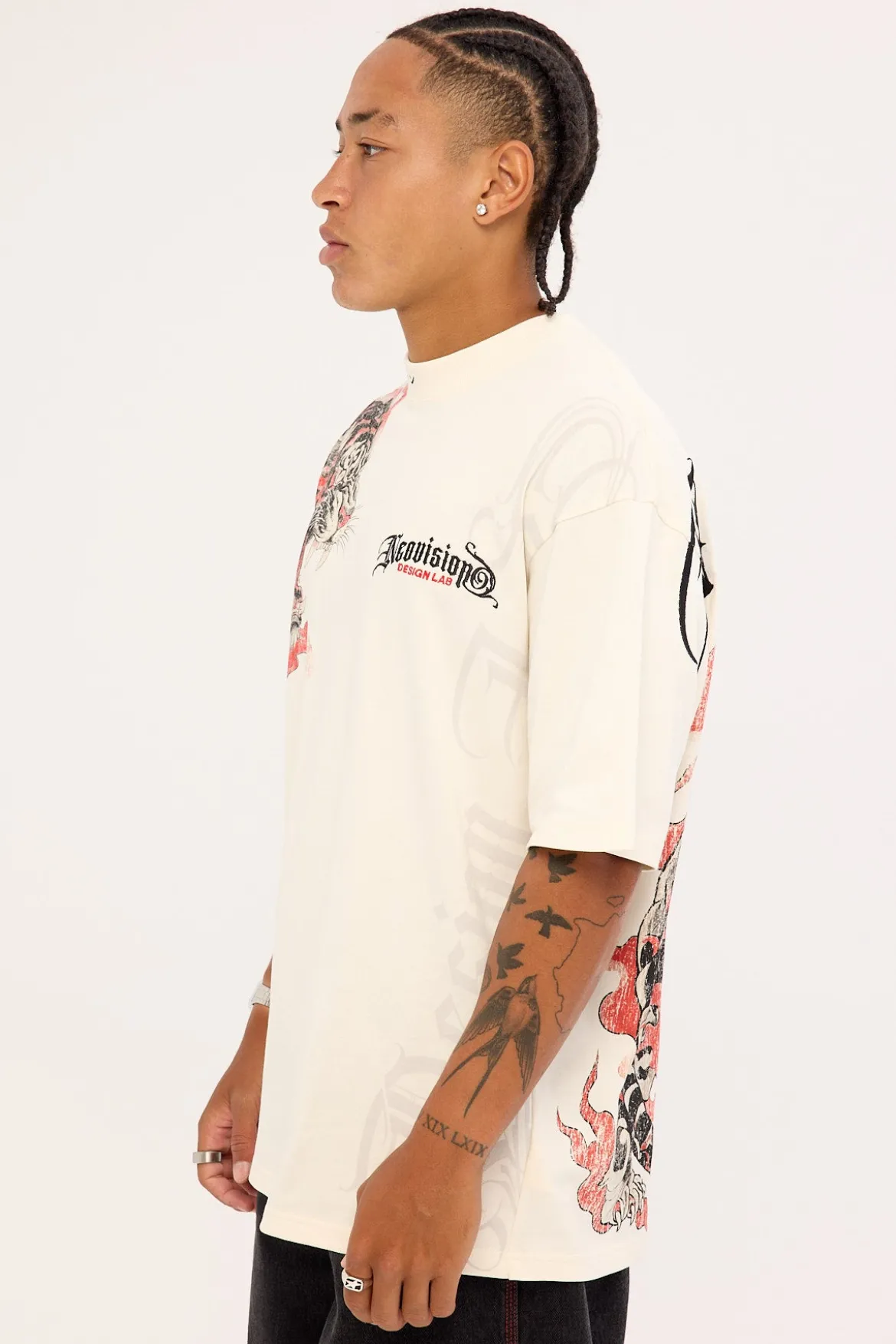 Savage Oversize Super Heavy Tee Cloud White