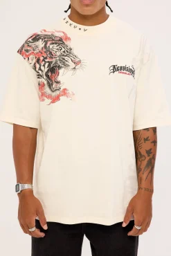 Savage Oversize Super Heavy Tee Cloud White