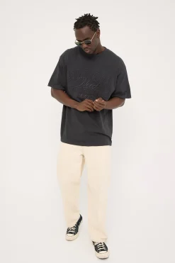 Scholar Boxy Heavyweight Tee Night Black