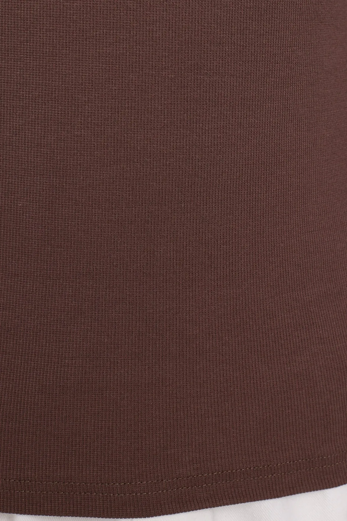 Scoop Neck Singlet Tank Coffee Brown