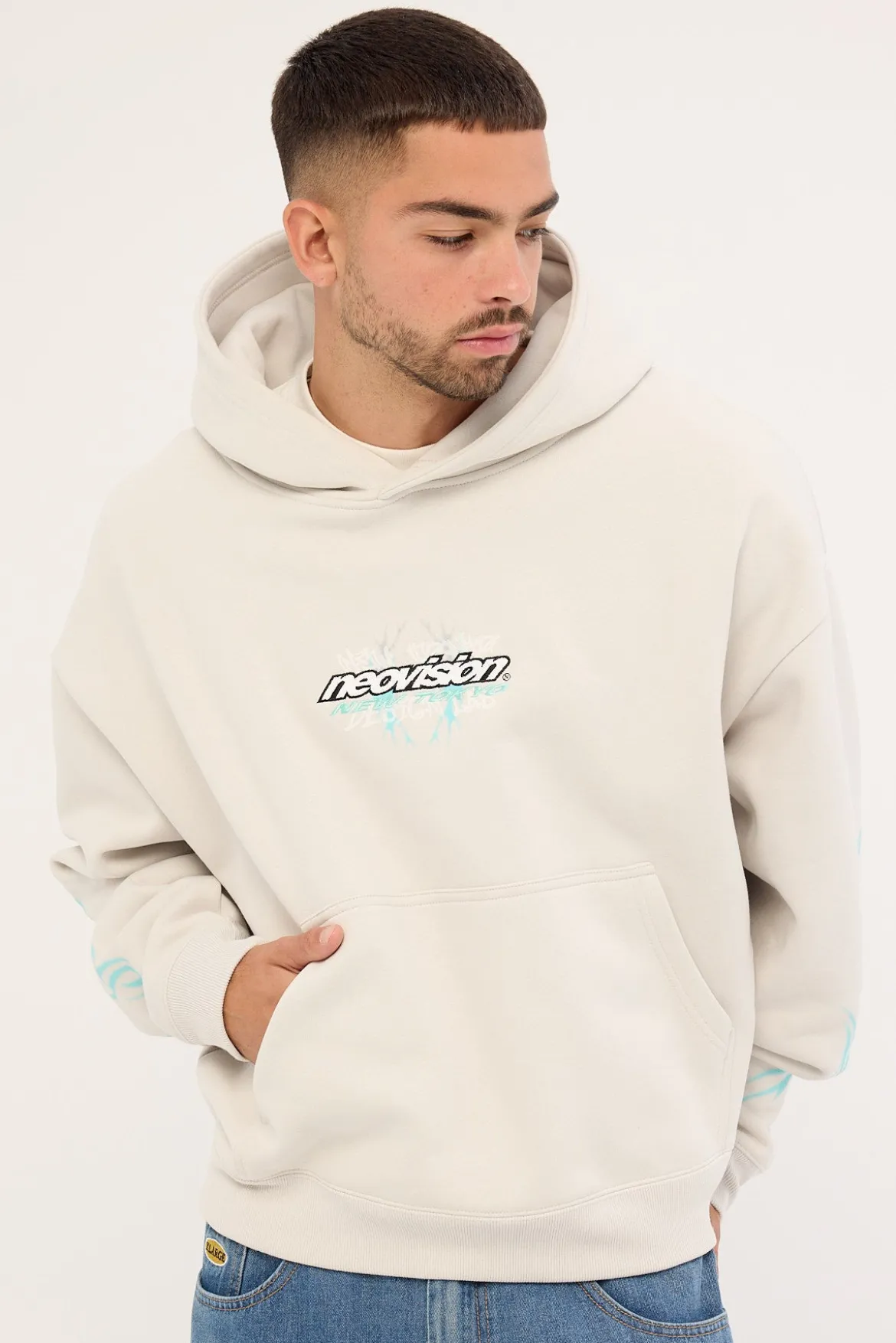 Scrawl Urban Hoodie Grey Fog