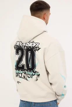 Scrawl Urban Hoodie Grey Fog
