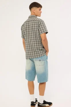 Script Smoko Denim Short Sun Faded Indigo