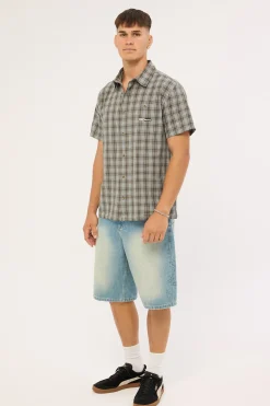 Script Smoko Denim Short Sun Faded Indigo