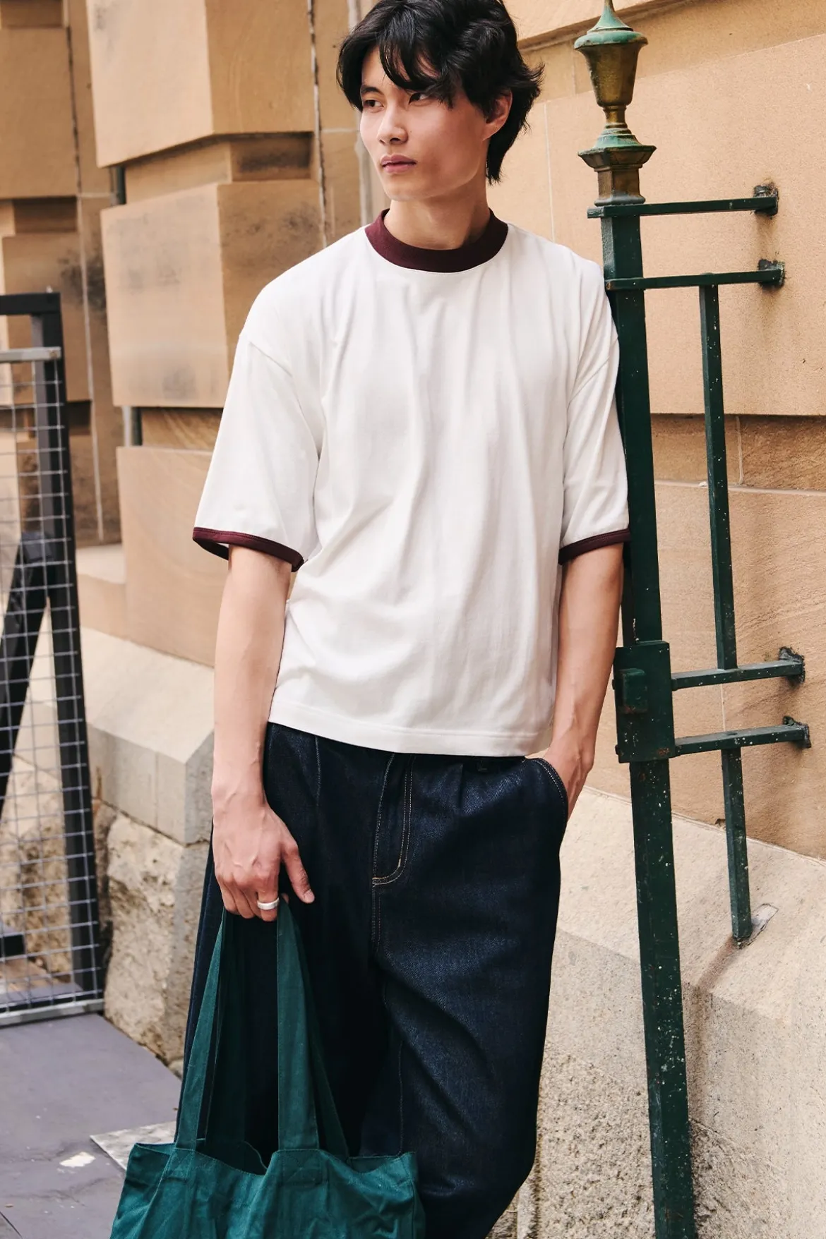 Sculpt Heavyweight Cropped Tee Off White