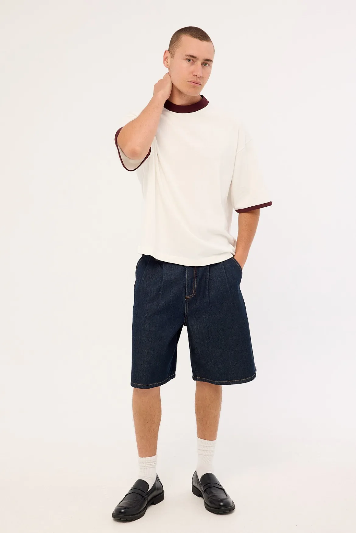 Sculpt Heavyweight Cropped Tee Off White