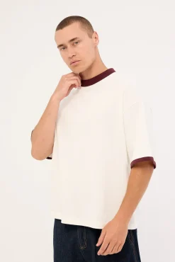 Sculpt Heavyweight Cropped Tee Off White
