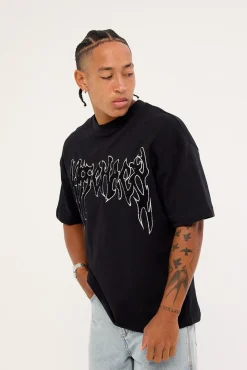 Scyth Loopback Street Tee Jet Black