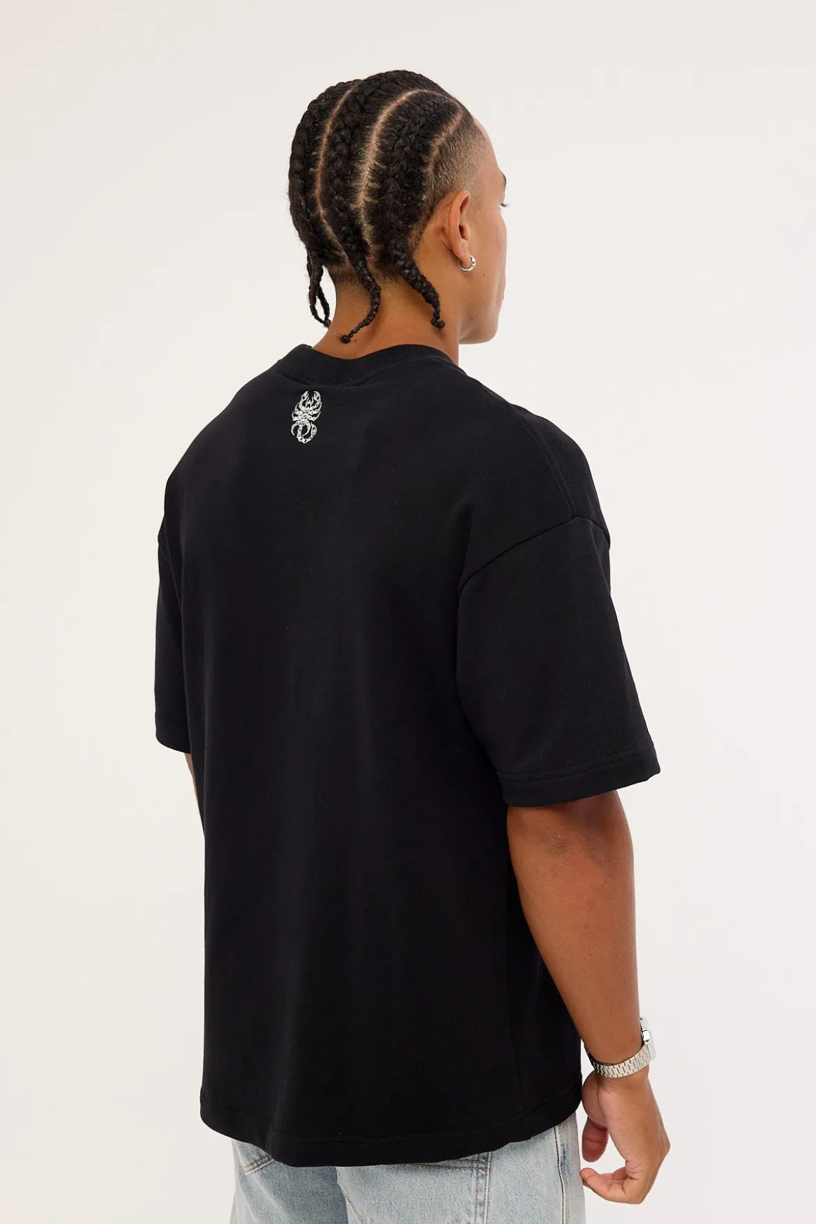 Scyth Loopback Street Tee Jet Black
