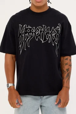 Scyth Loopback Street Tee Jet Black