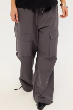 Sector Wide Leg Cargo Pant Charcoal