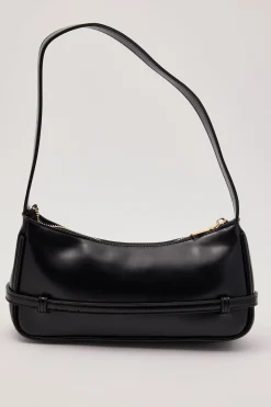 Selene Mini Buckle Handbag Black