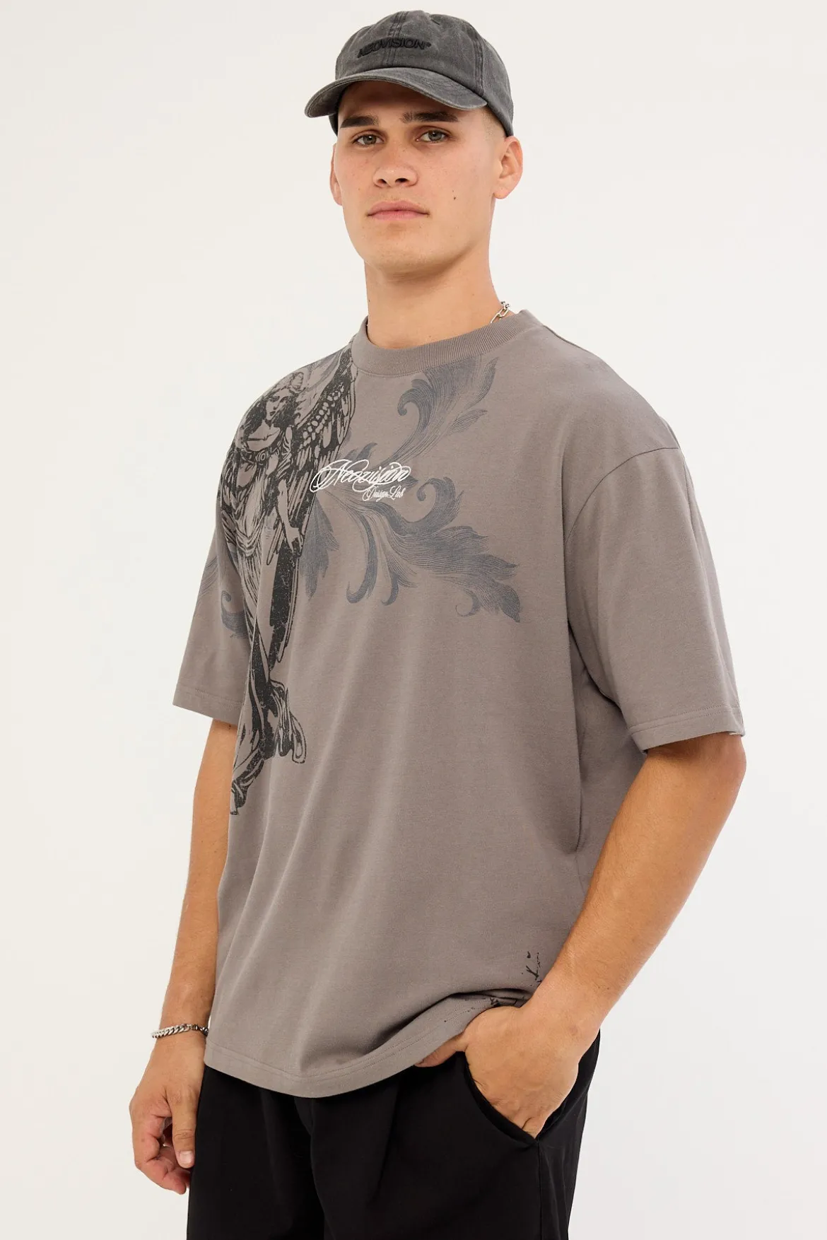 Seraph Oversize Super Heavy Tee Smoke Grey