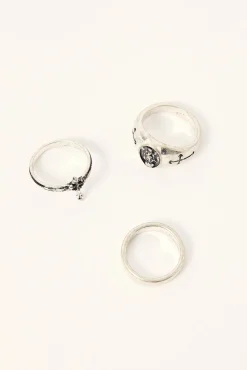Seraph Ring 3 Pack Antique Silver