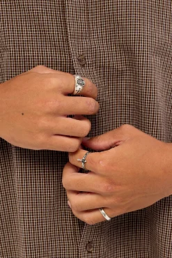 Seraph Ring 3 Pack Antique Silver