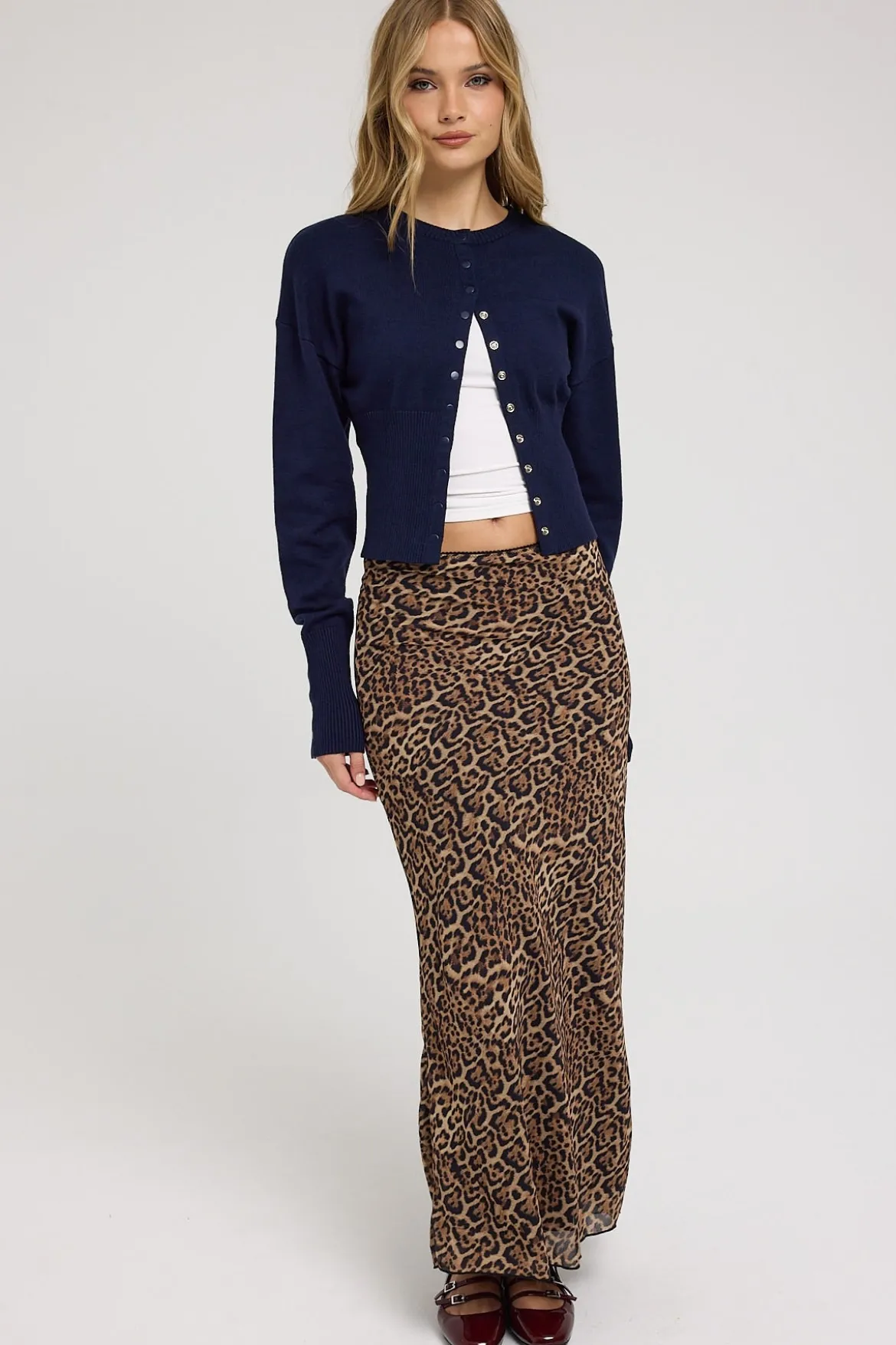 Serengeti Leopard Maxi Skirt Leopard