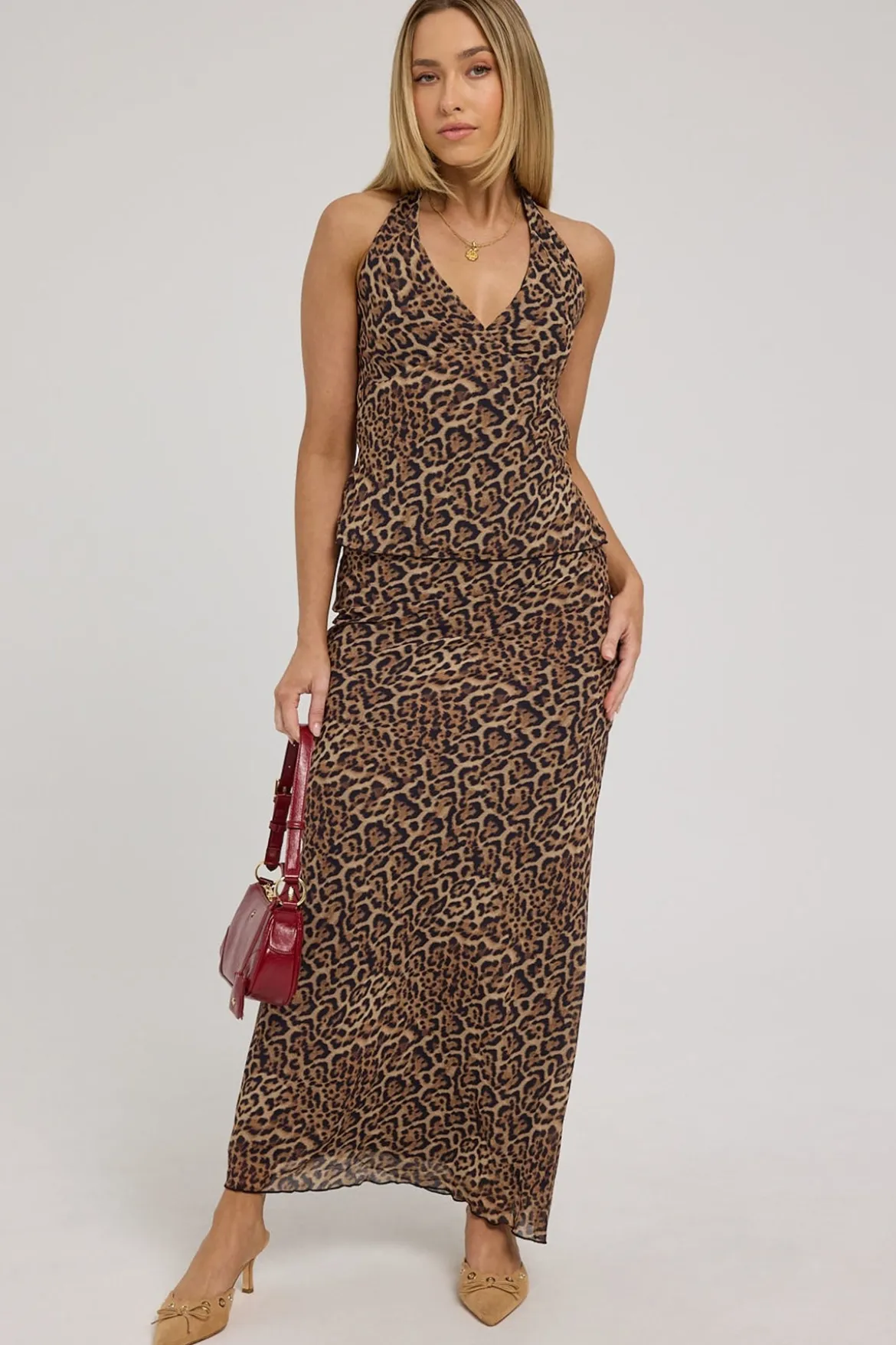 Serengeti Leopard Maxi Skirt Leopard