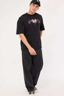 Serpent Street Tee Jet Black