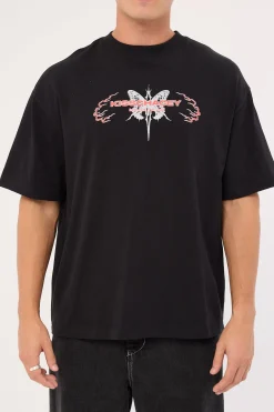 Serpent Street Tee Jet Black