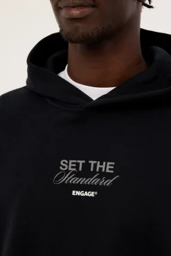 Set The Standard Hoodie Black