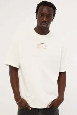 Set The Standard Oversized Tee Off White