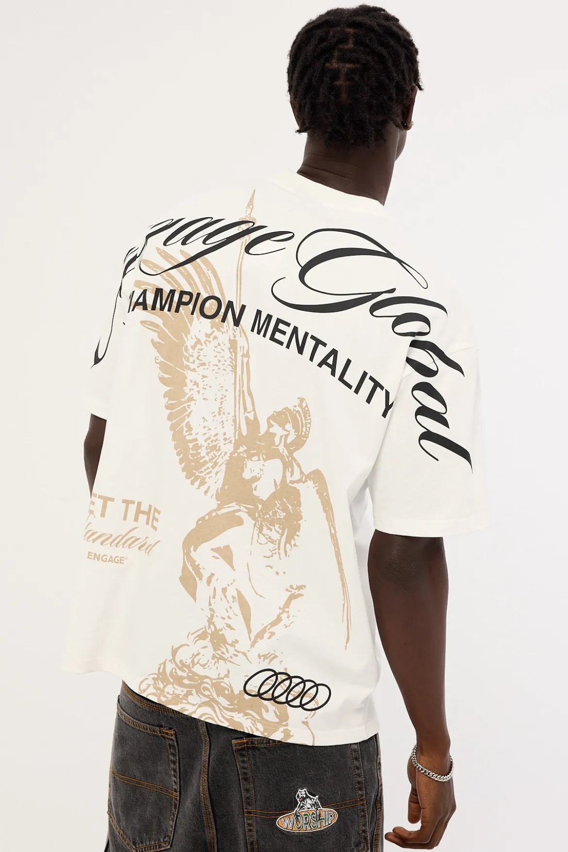 Set The Standard Oversized Tee Off White