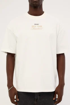 Set The Standard Oversized Tee Off White
