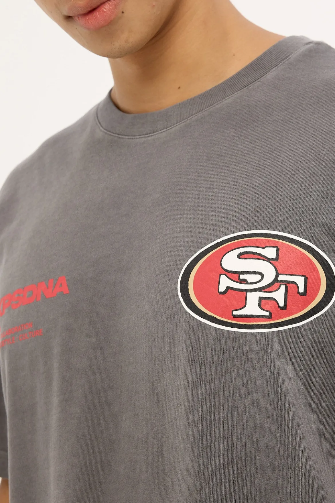 SF 49ers Driven Tee Pigment Charcoal