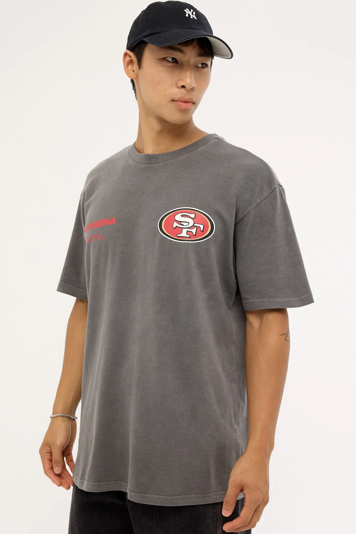 SF 49ers Driven Tee Pigment Charcoal