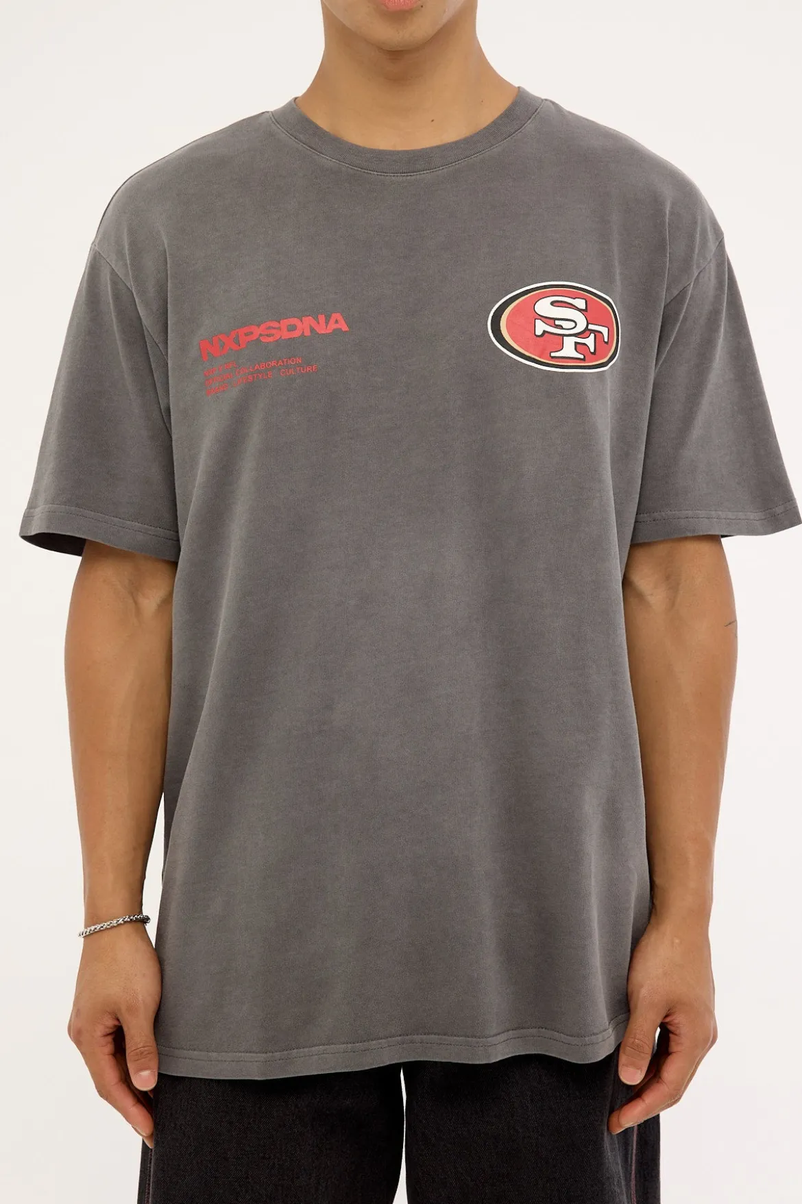 SF 49ers Driven Tee Pigment Charcoal