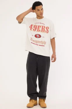SF-49ers Coach Tee Glacier Grey