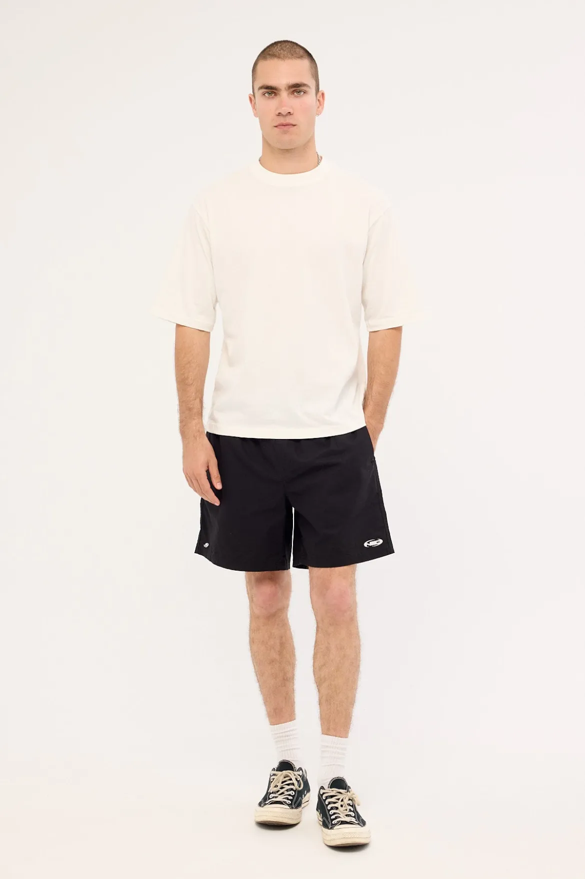 Shader Elastic Waist Short Black