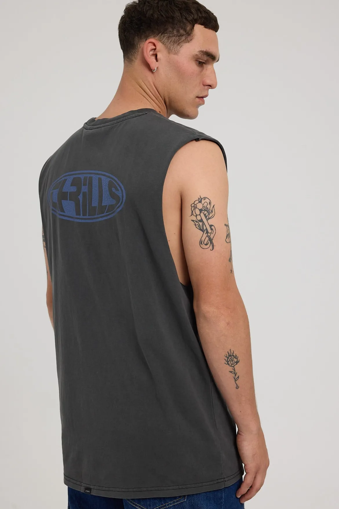 Shadow Merch Fit Muscle Tee Merch Black