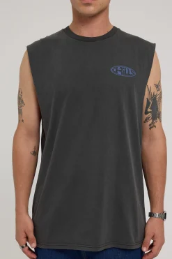 Shadow Merch Fit Muscle Tee Merch Black